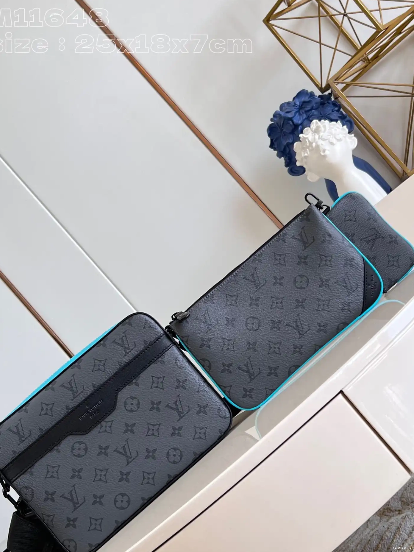 First bag ru VUITTON LOUIS TRIO MESSENGER 0405